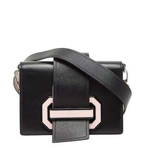 PRADA Black Leather Shoulder Bag